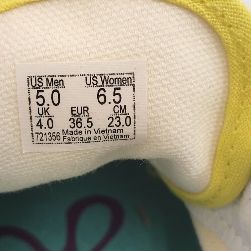 Spongebob Squarepants Vans Sneakers Shoes Womens 6.5 - Picture 13 of 13